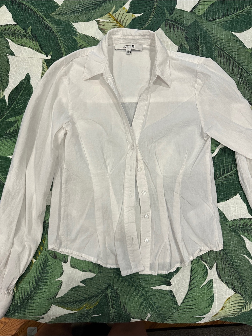 Joie White Lightweight Button-Front Shirt